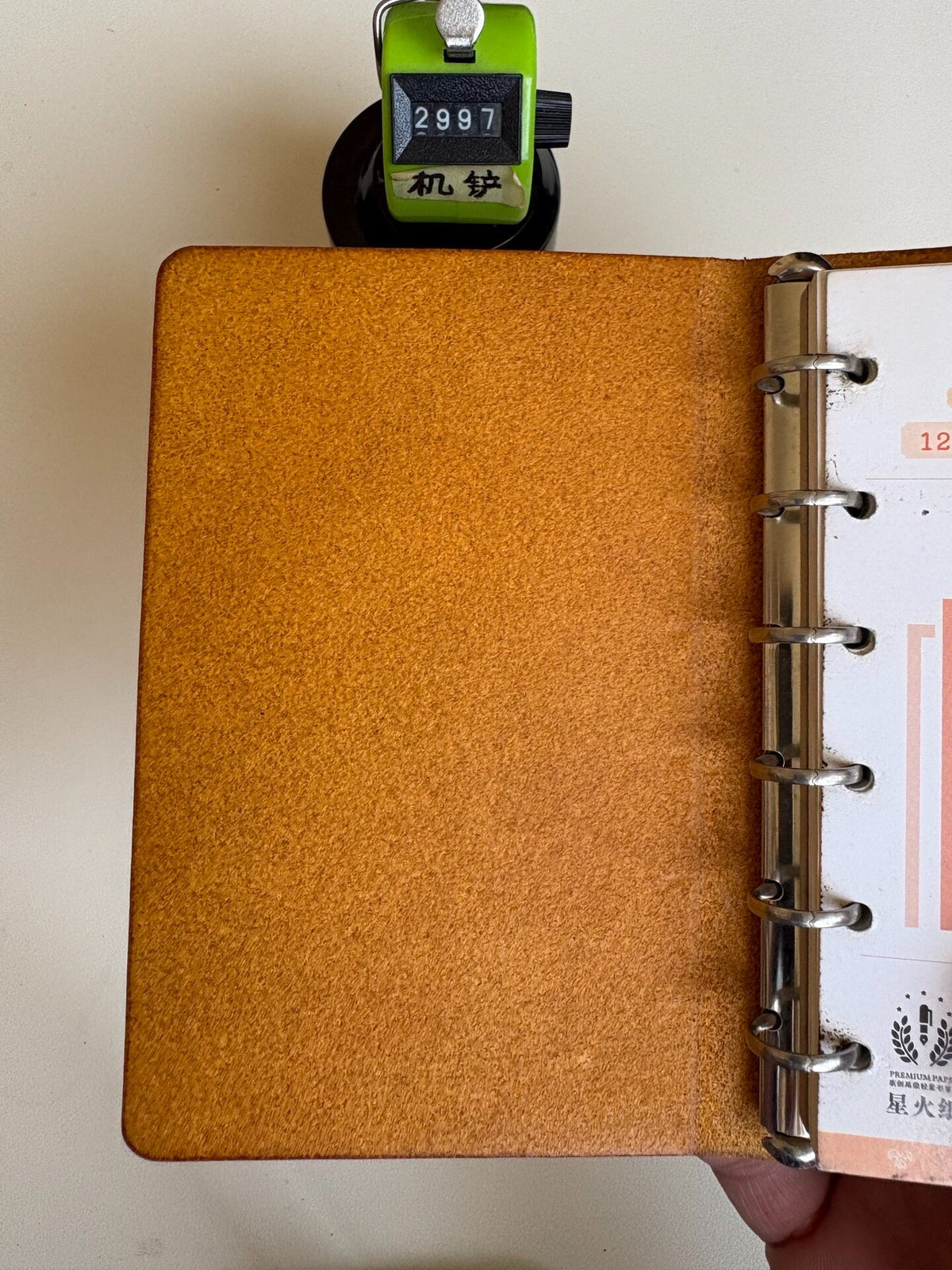 Handcrafted Leather Loose Leaf Binder Six Ring