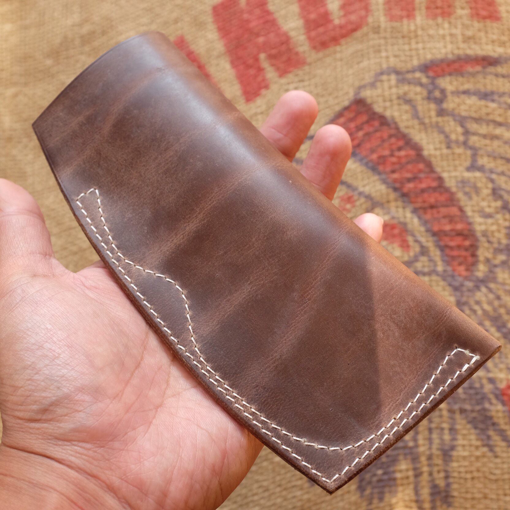 Horween CXL Tea-Core Leather Eyewear Case