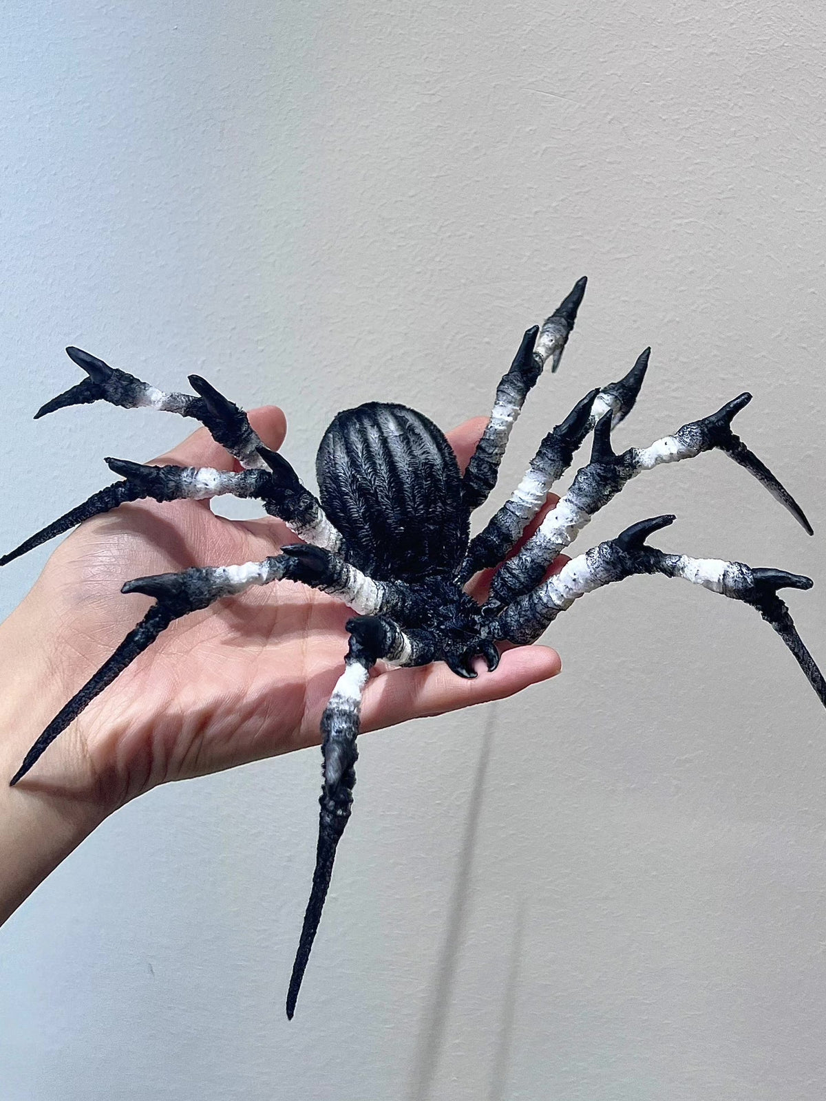 Handcrafted Black Pipe Cleaner Plush Spider