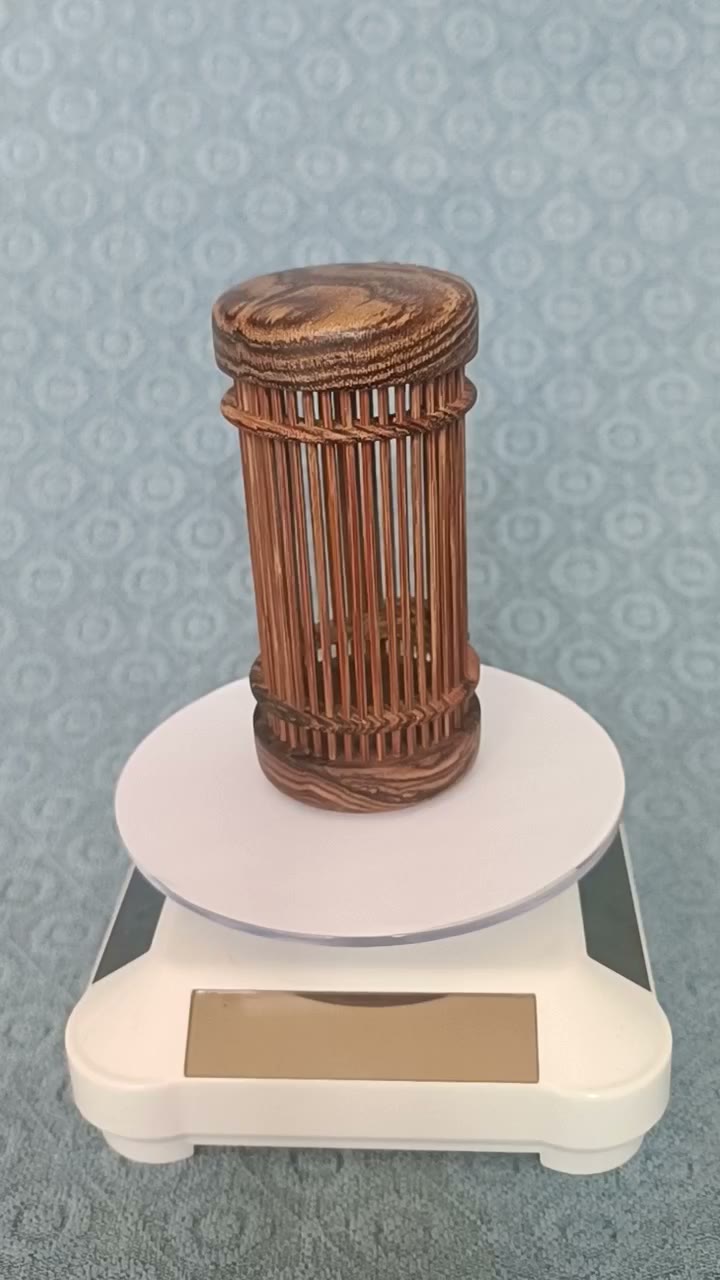 Bamboo Cricket Cage Sandalwood Cylinder