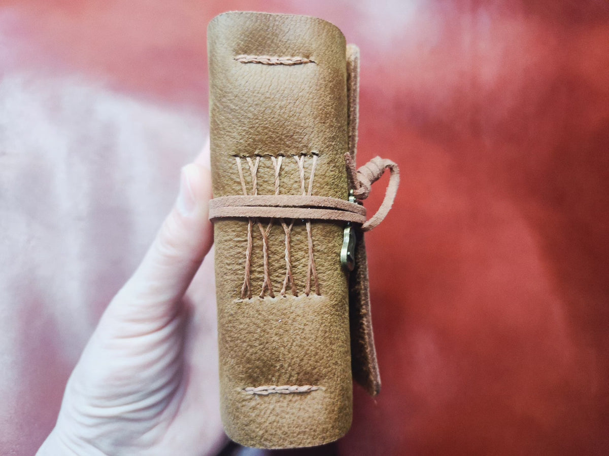 Cowhide Leather Journal Hand Stitched