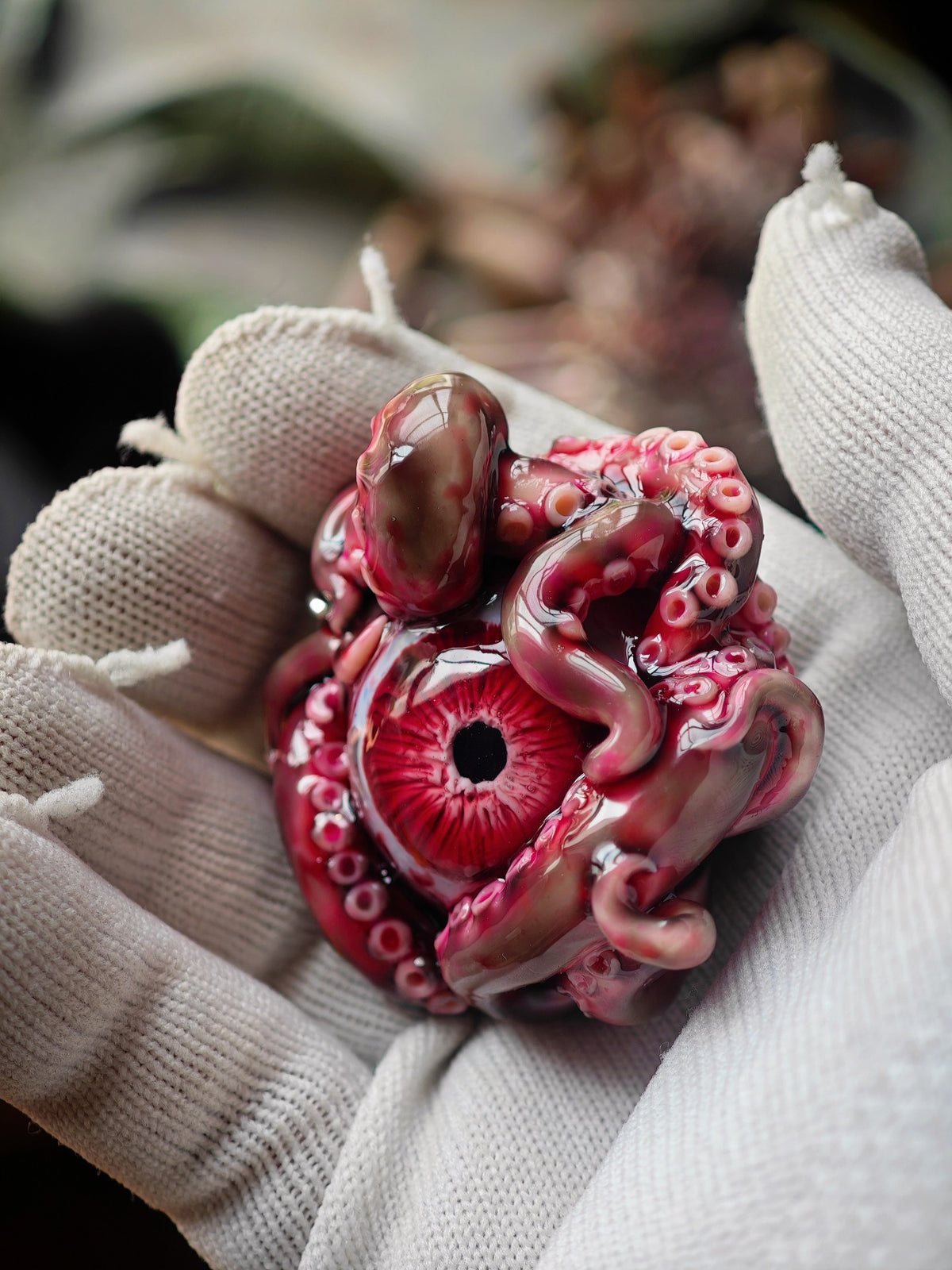 Cthulhu Eye Tentacle Resin Pendant