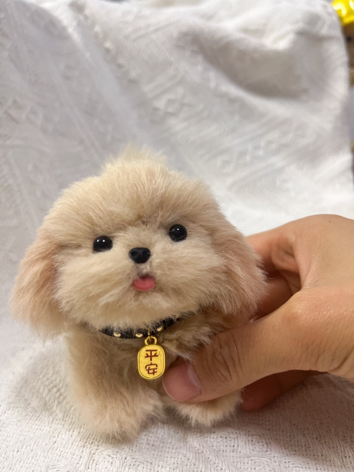 Chenille Stem Golden Retriever Plush Ornament