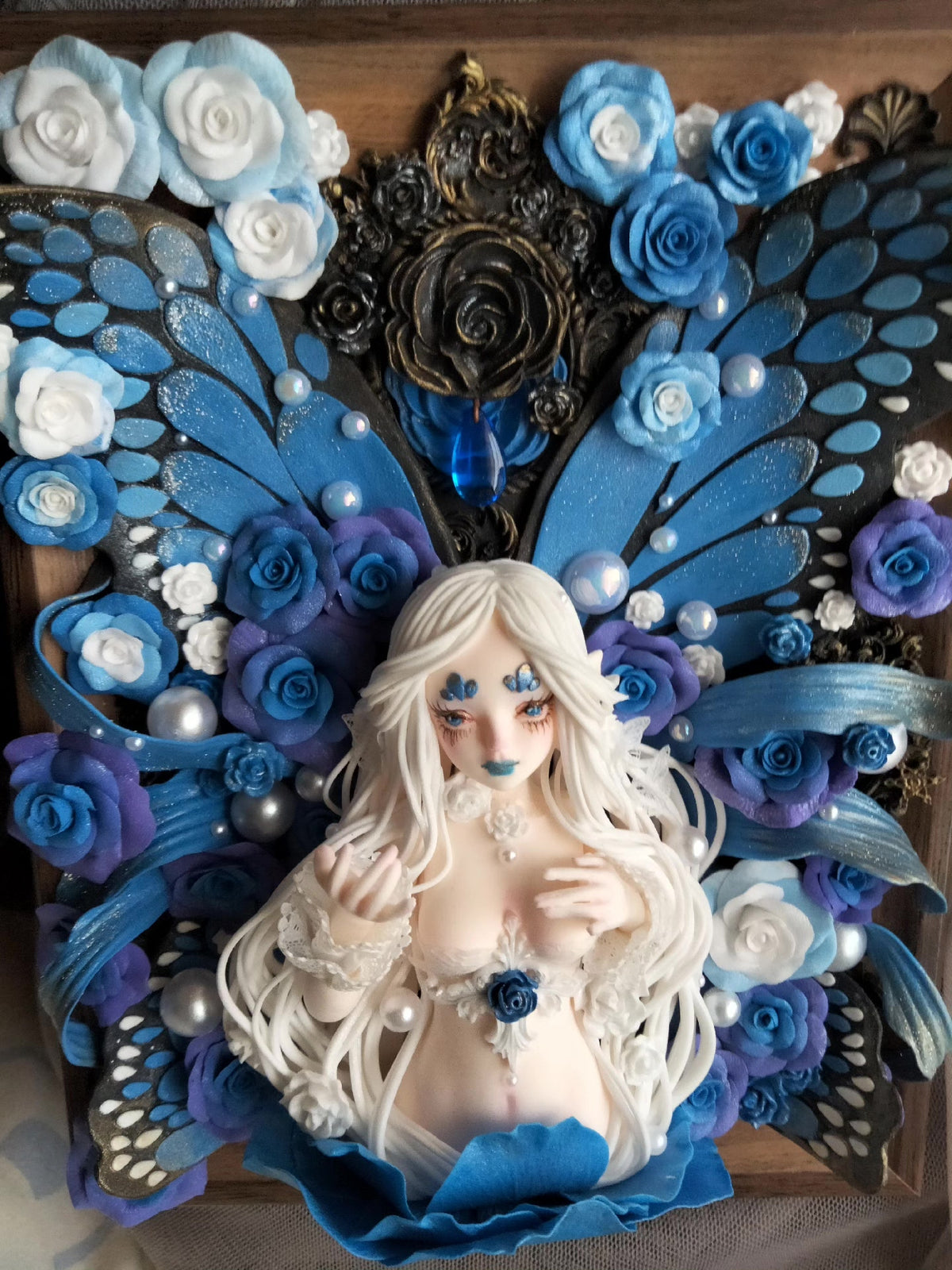 Ultra Light Clay Fairy Butterfly Frame Art