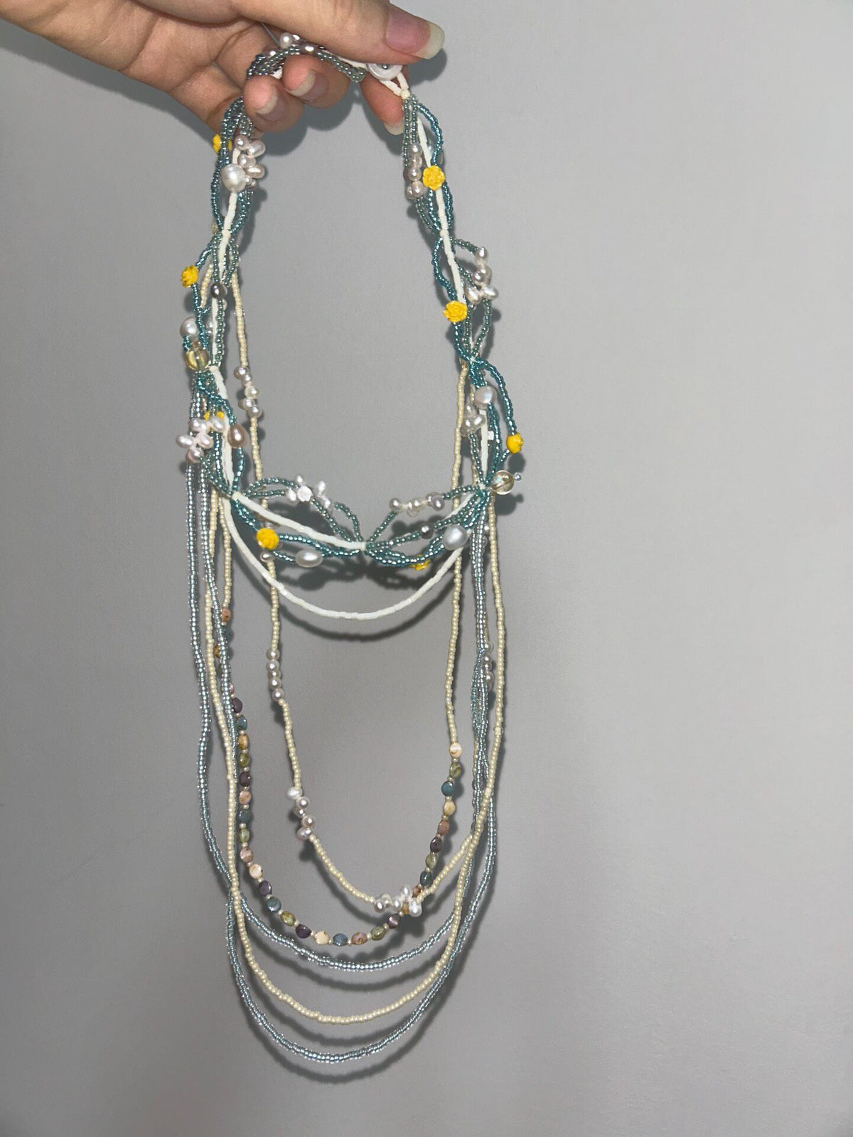 Handmade Beaded Necklace Freshwater Pearls