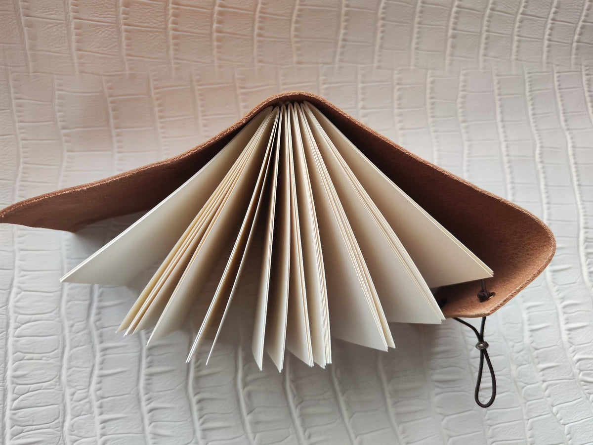 Tumbled Leather Journal with Blank Pages