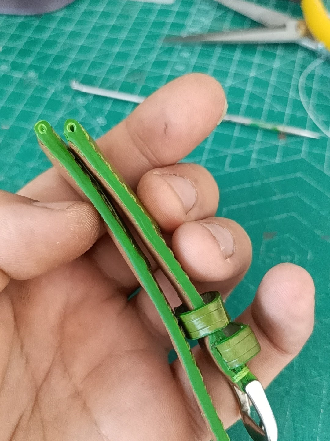 Handmade Crocodile Leather Watch Strap 20mm 18mm