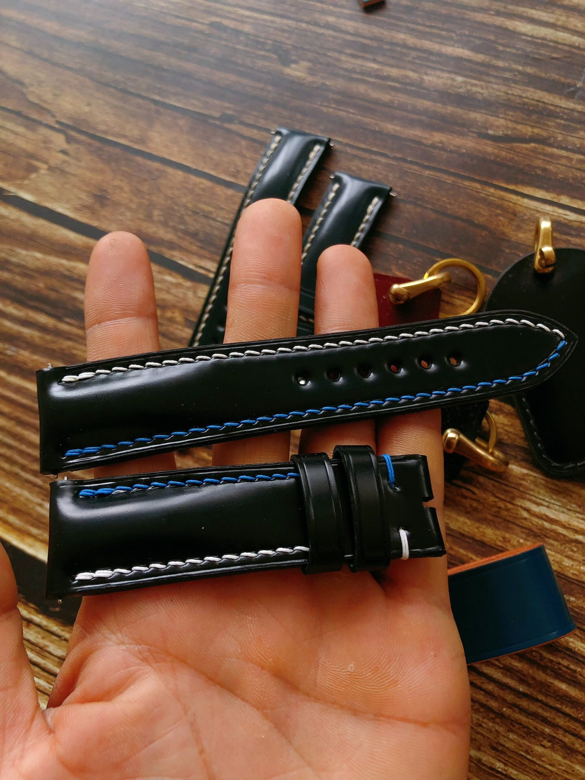 Custom Japanese Shinki Horsehide Watch Strap