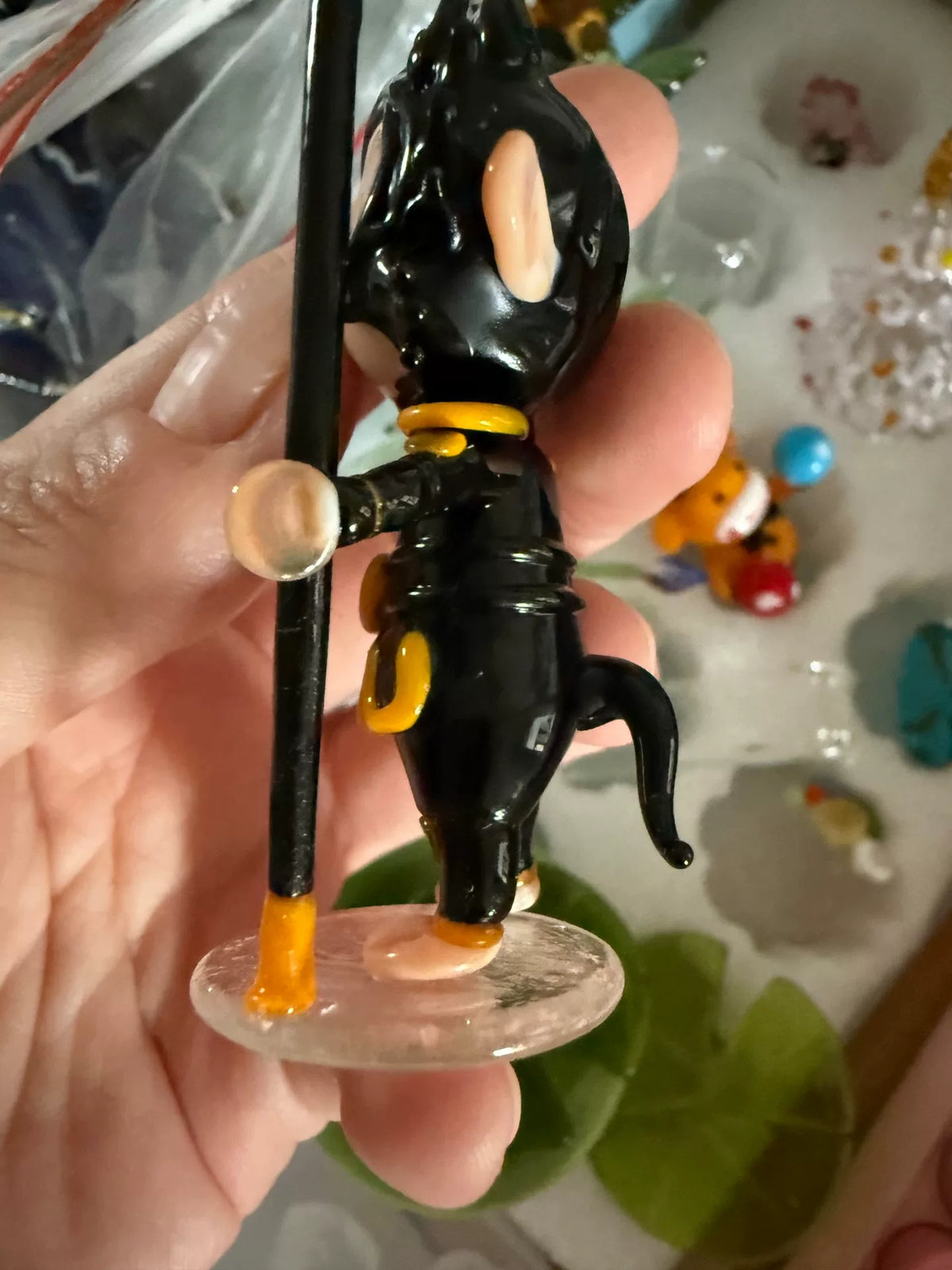 Handcrafted Liuli Glass Sun Wukong Figurine Ornament