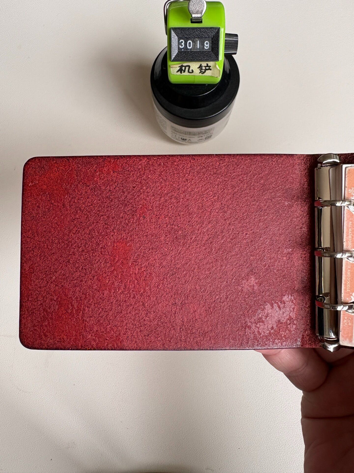 Pueblo Leather Wine Red Binder A9