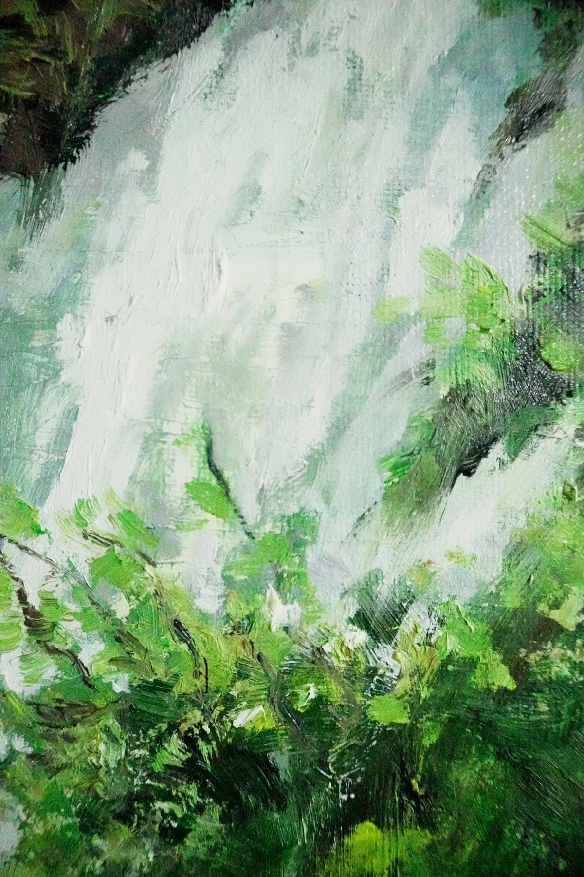 Mountain Waterfall Oil Painting 50x60