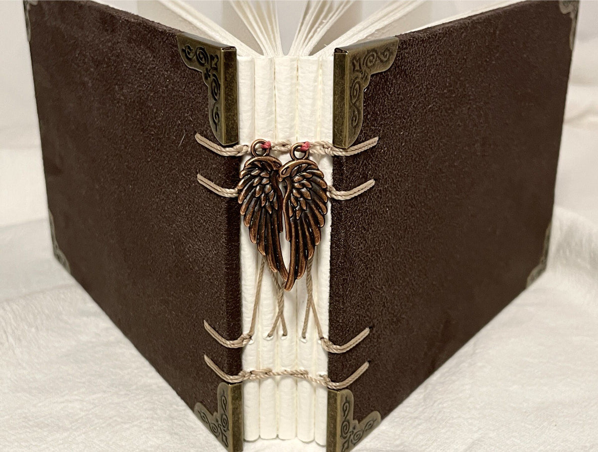 Suede Watercolor Sketchbook with Exposed Spine