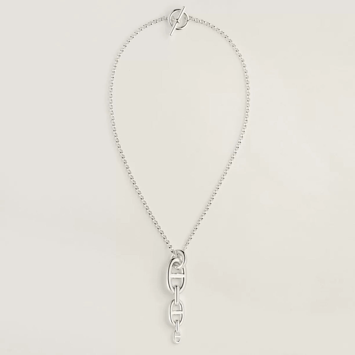 Collana con maglie a morso in argento S925