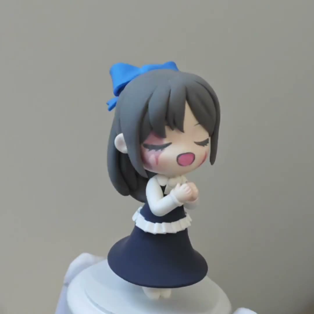 Q-version Clay Figurine Handmade Collectible