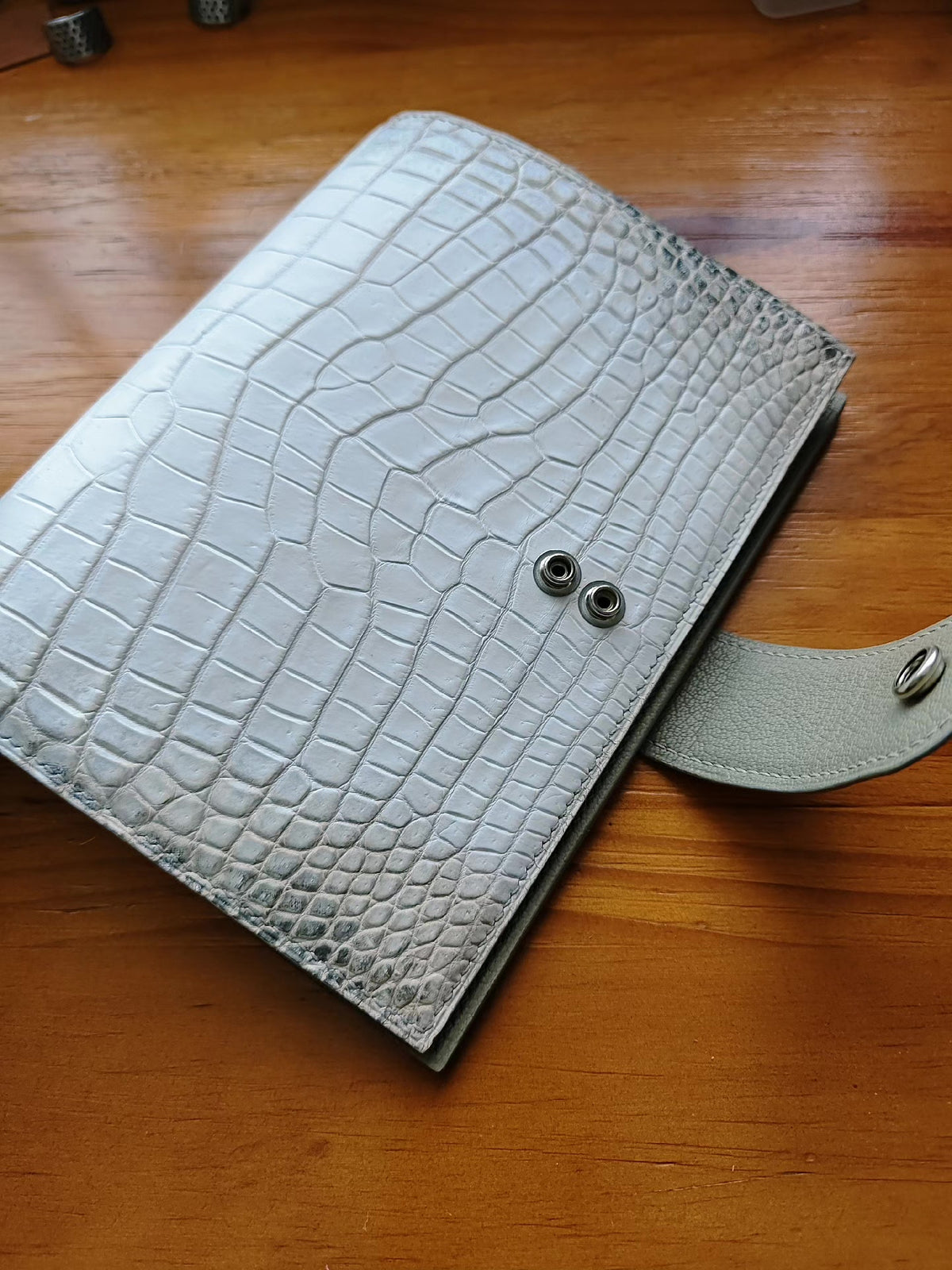 A6FC Gillio Planner Himalayan Crocodile Leather