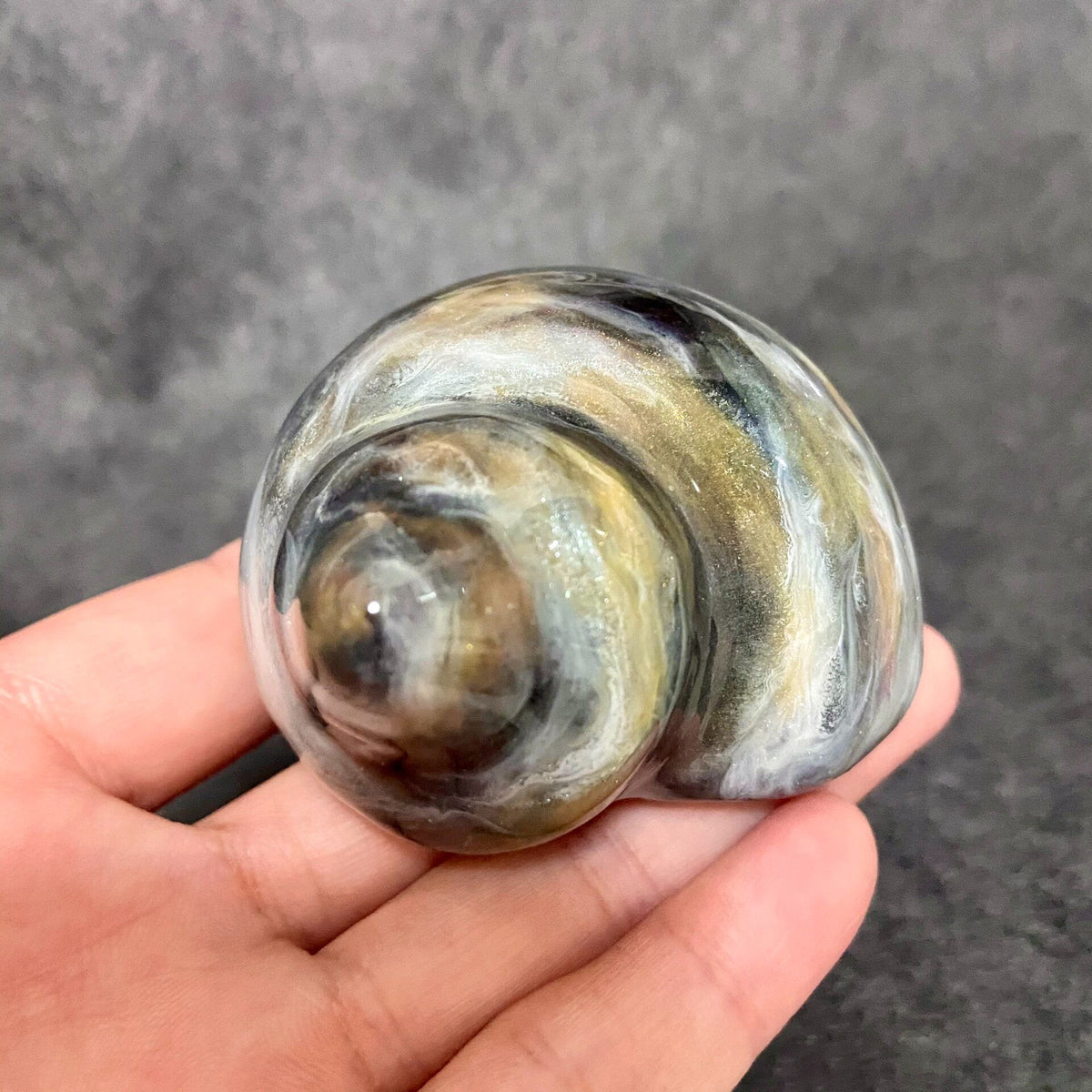 Hermit Crab Shell Ink Wash Custom