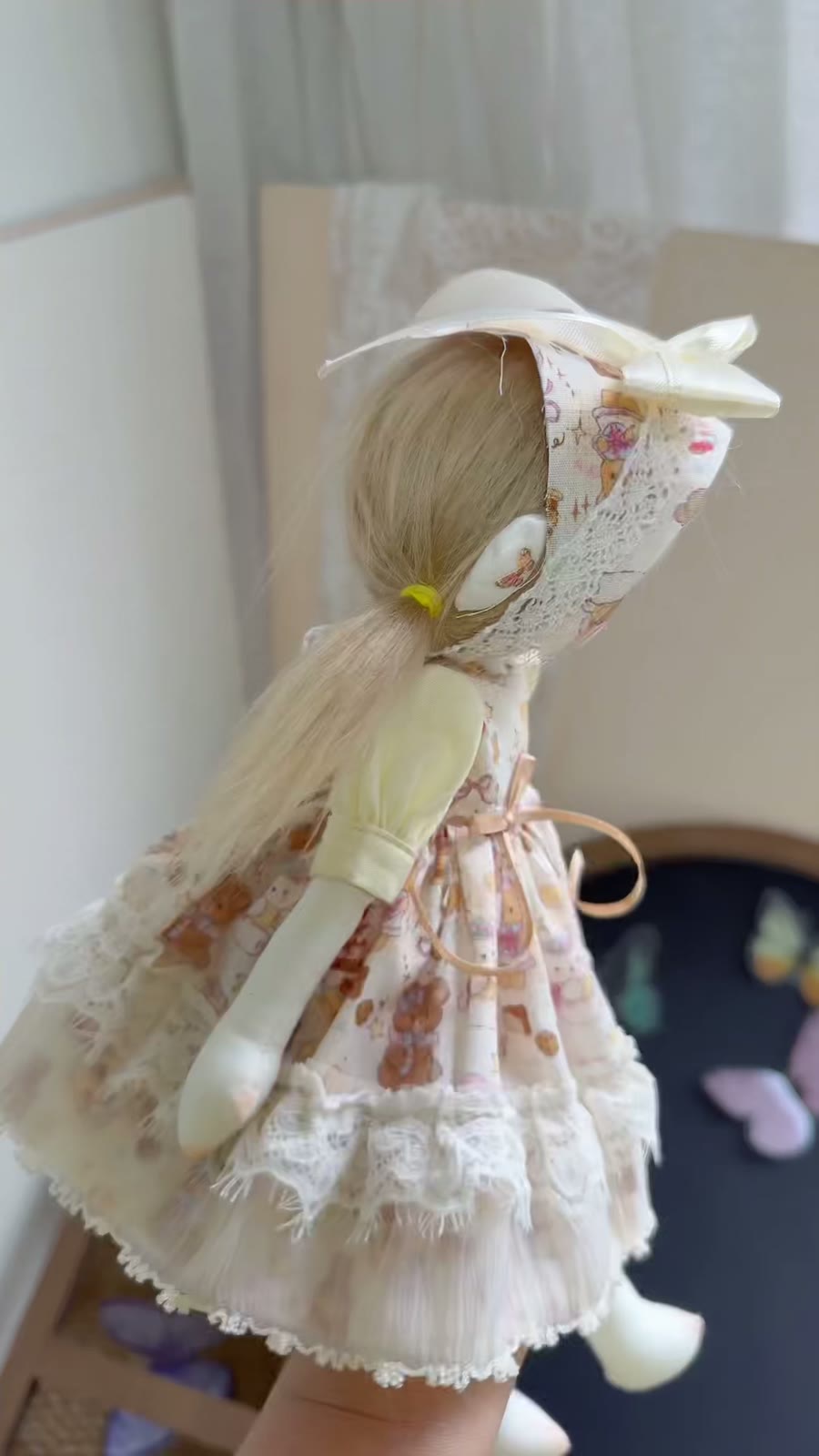 ハンドメイド布製アートドール 30cm