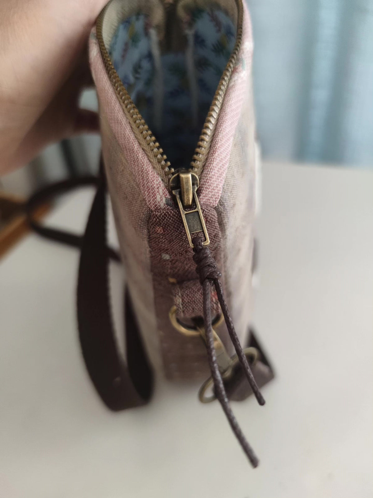 Bear Applique Patchwork Crossbody Phone Bag