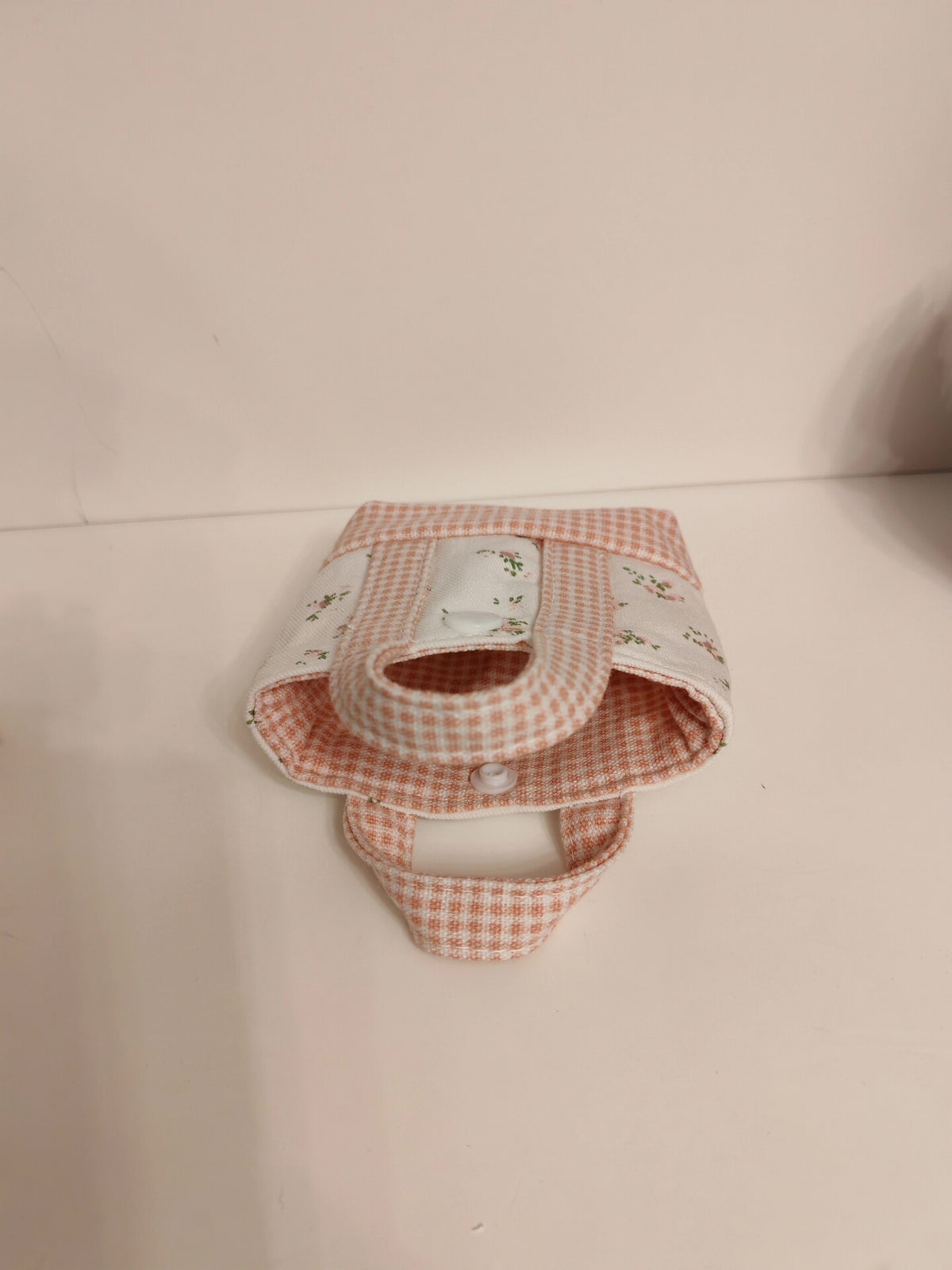 Handmade Floral Gingham Earphone Pouch