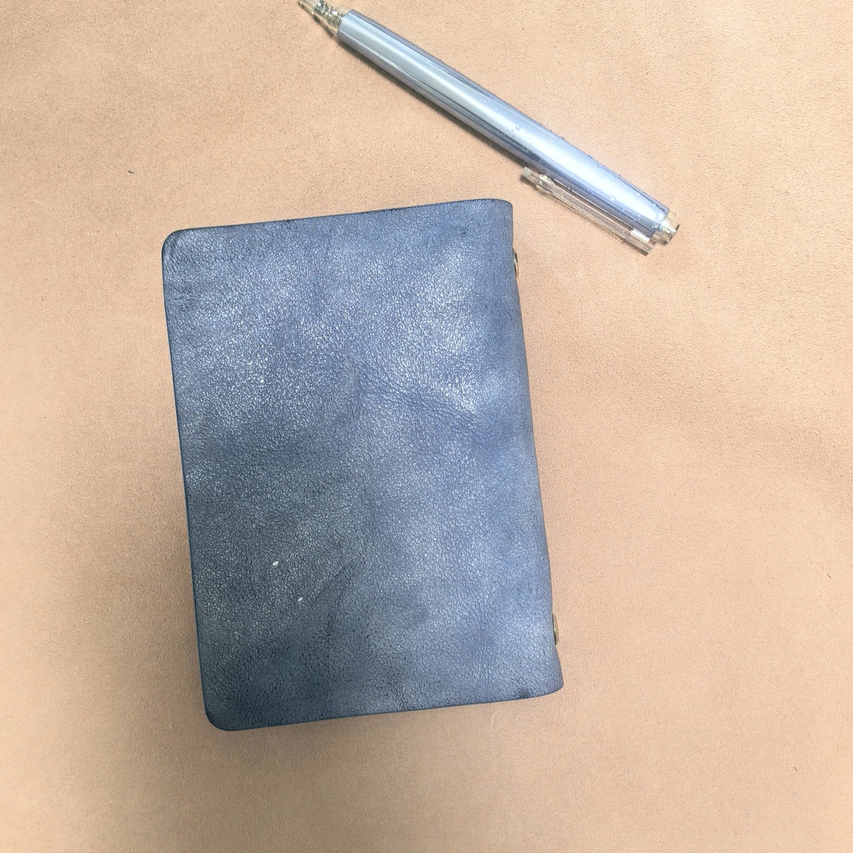 Italian Leather A7 Loose Leaf Notebook 15 Ring