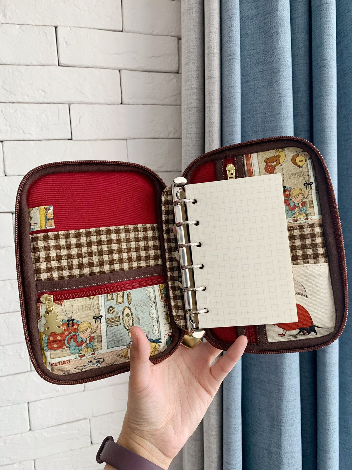 Zippered Organizer Case with Ring Binder