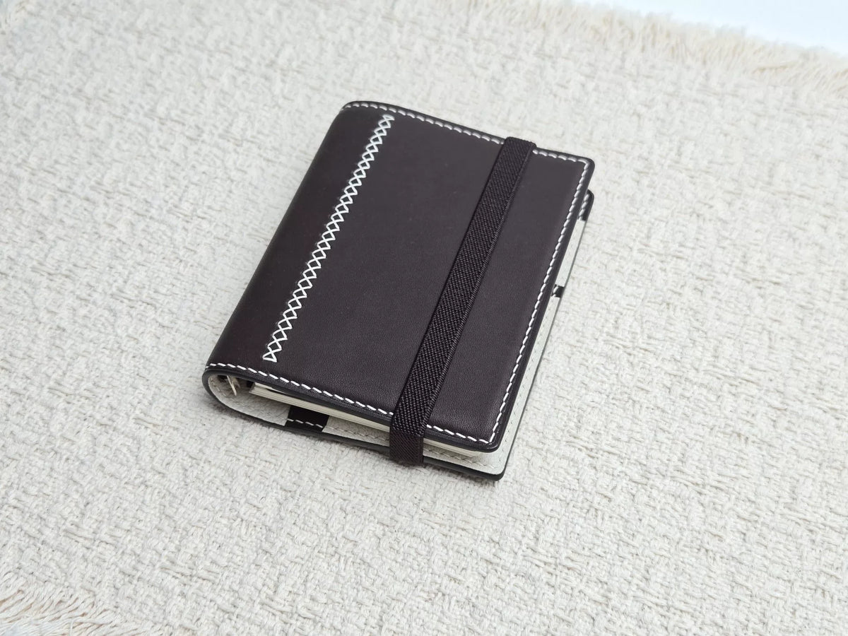 Funda para cuaderno de cuero plegable M5 74mm