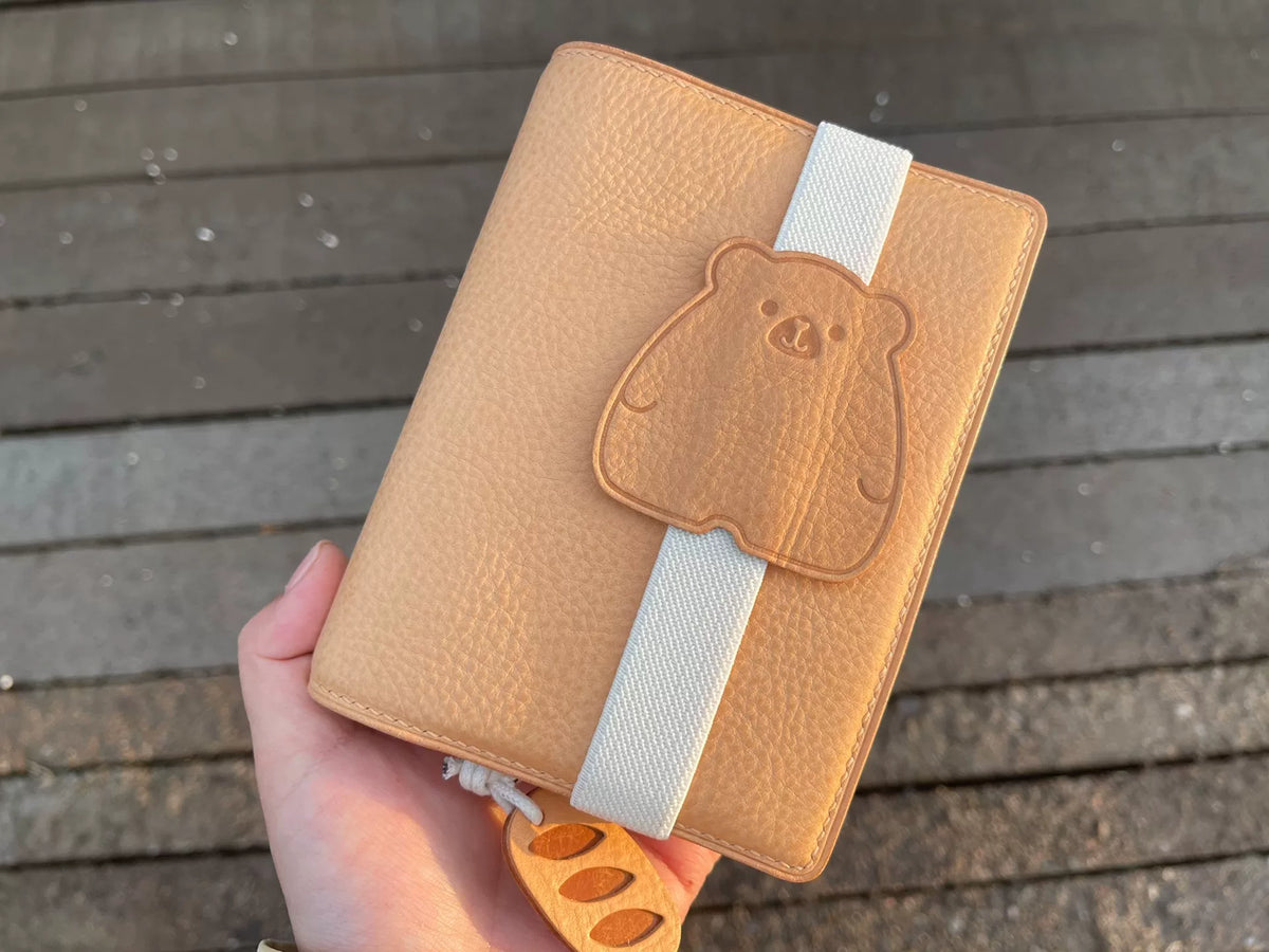 A7 ルーズリーフプランナー（クマチャーム付き）