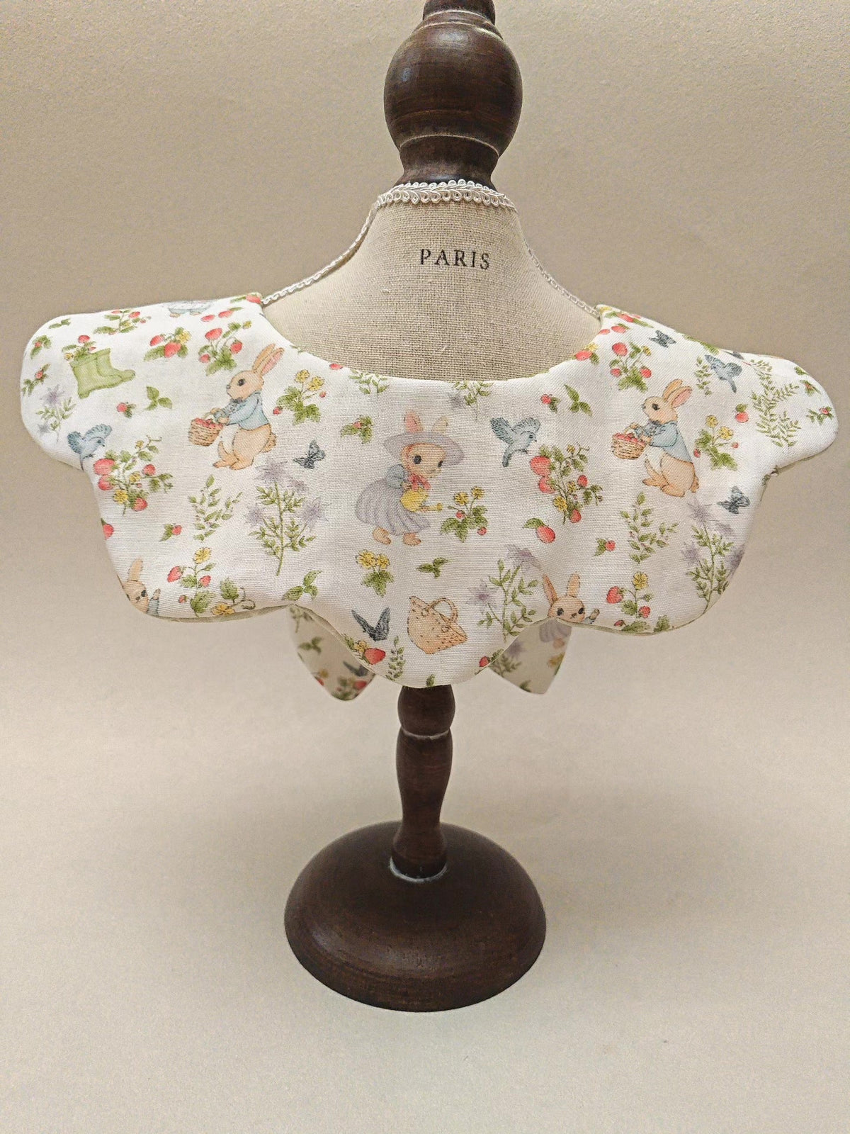 Cotton Gauze Baby Bib with Bunny Ears