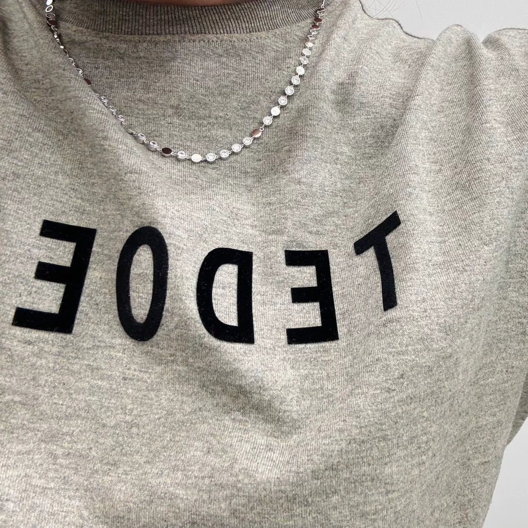Collier en argent 925 et diamants disques carbone
