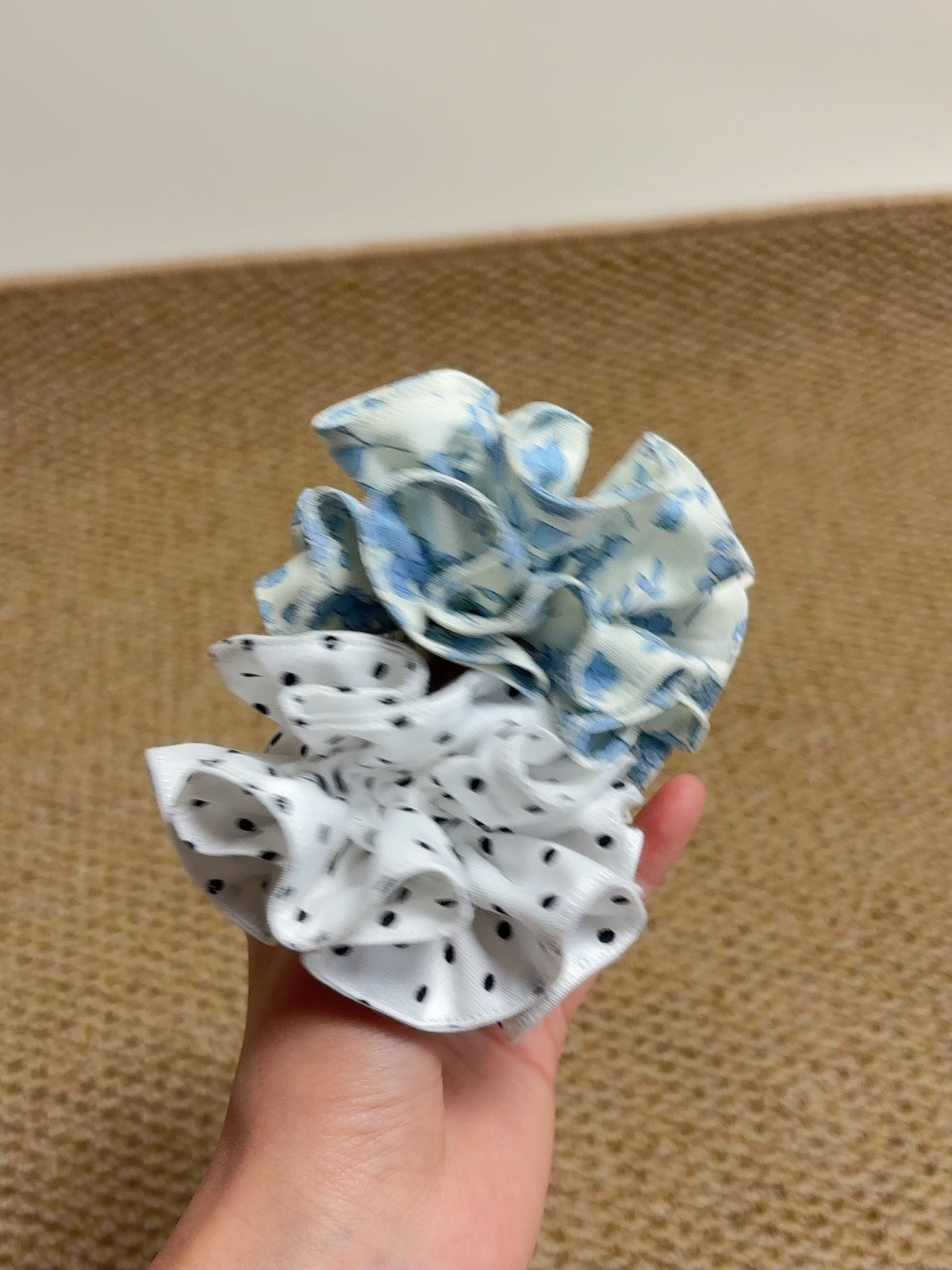 Pure Cotton Mini Double Layer Scrunchie