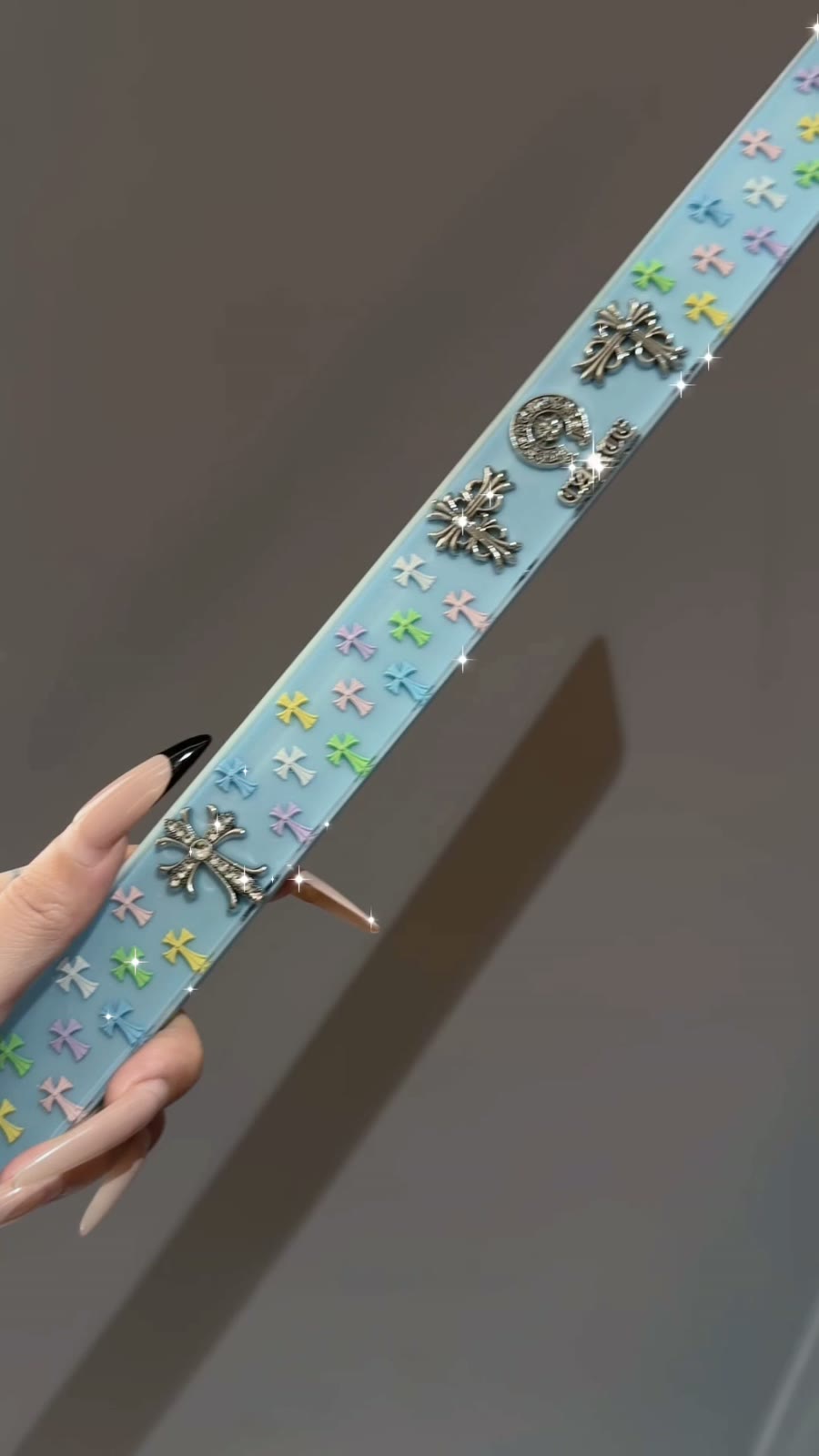 Decorative Ruler Set with Metal Charms