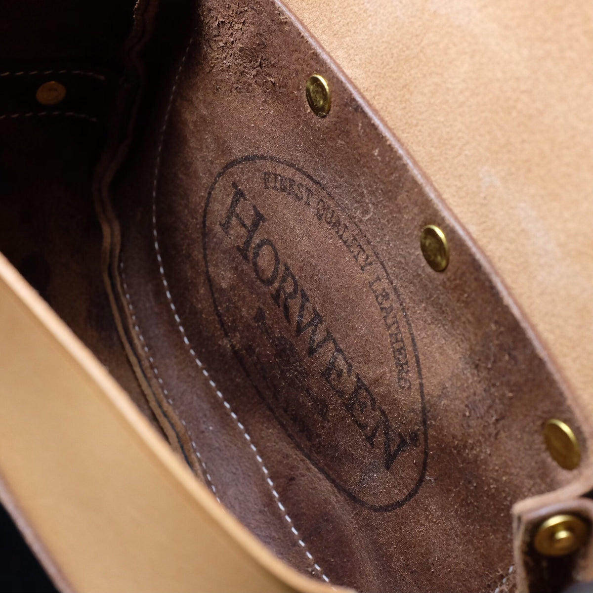 Horween Leather Saddle Bag Two-Tone