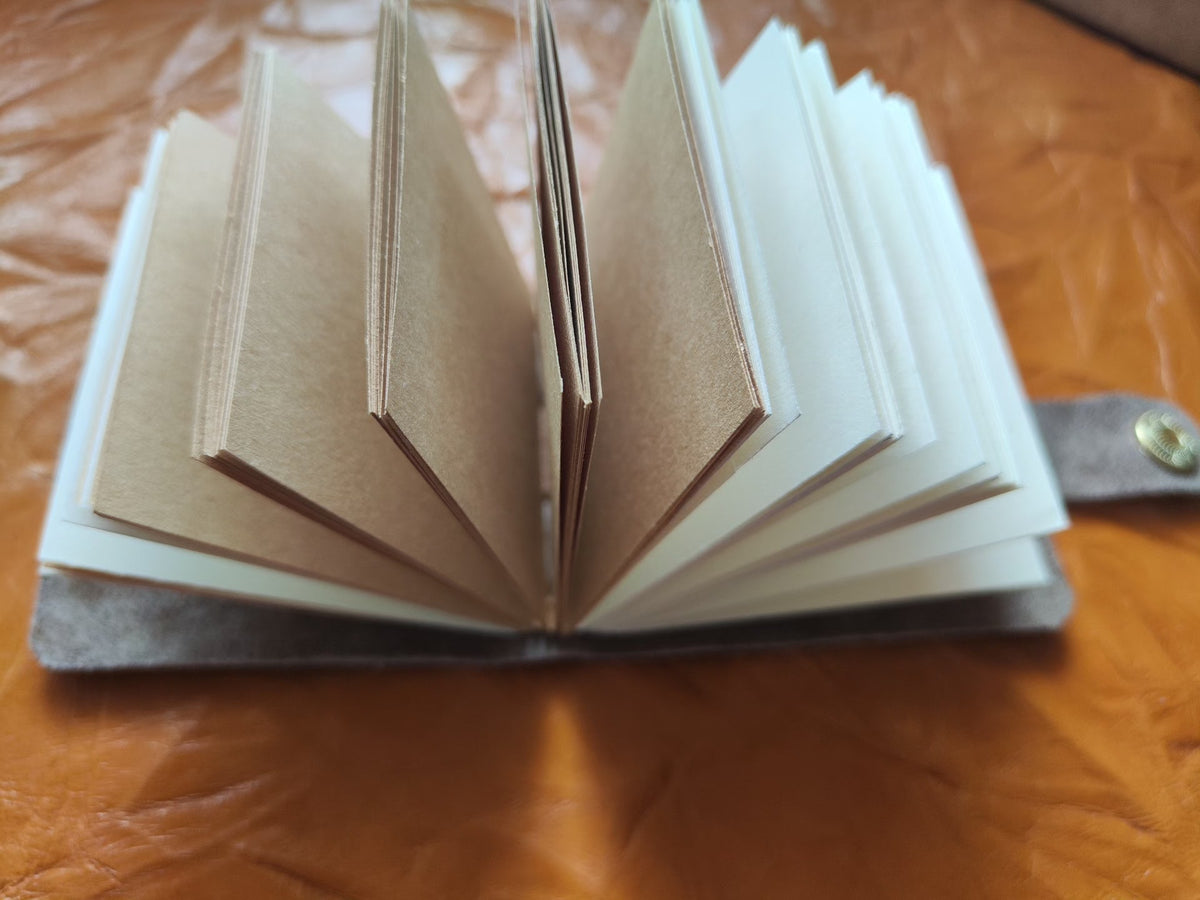 Horsehair Leather Leopard Print Journal
