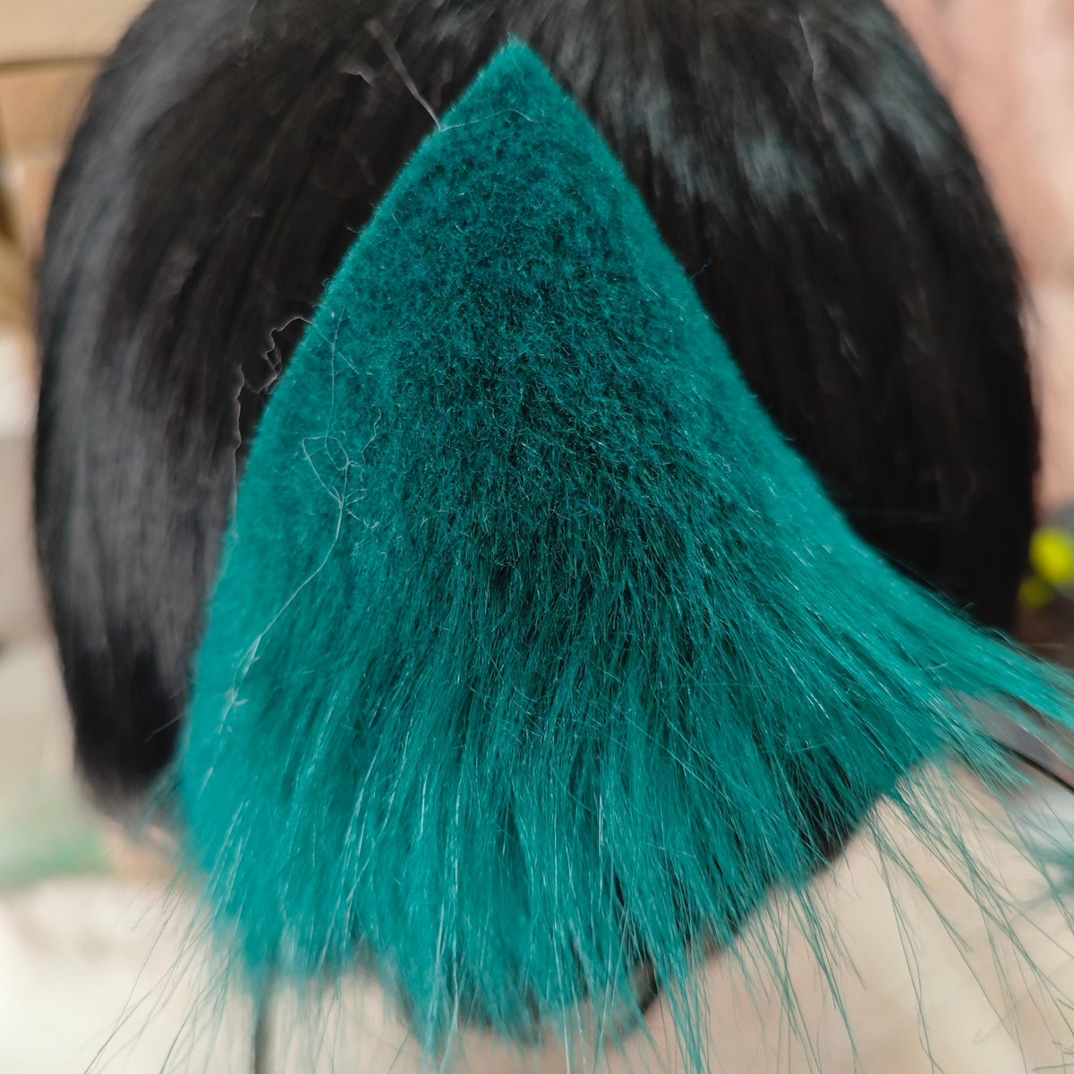 Cat Ear Cosplay Headband Teal Accent