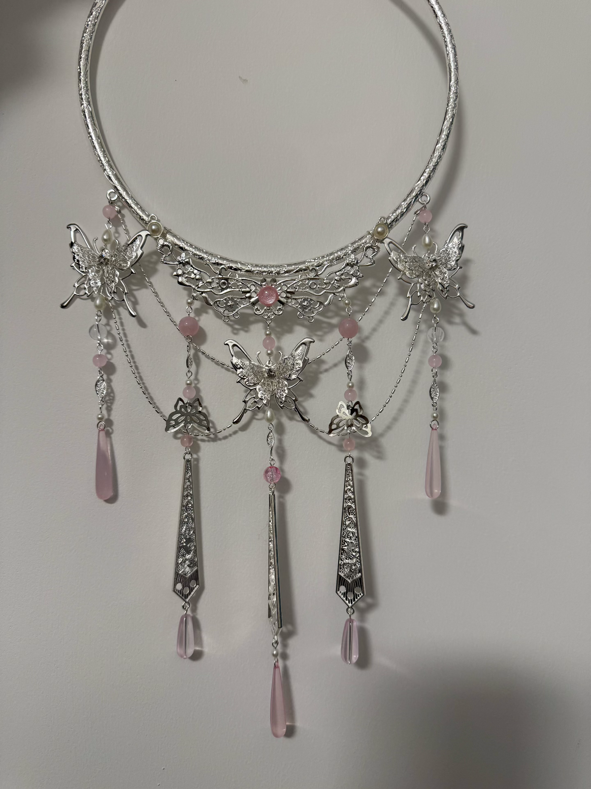 Cosplay Choker Neck Ring with Pendant