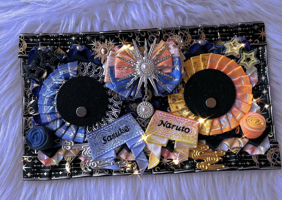 Naruto Sasuke Dual Badge Display Board