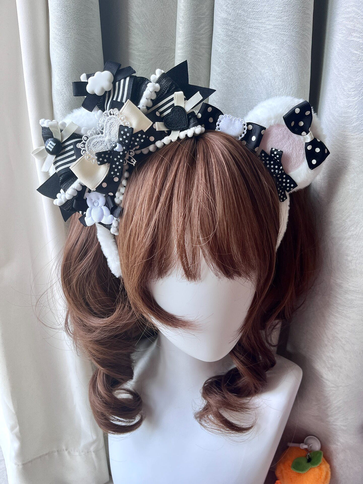 Handcrafted Lolita KC Headband with Bear Ears