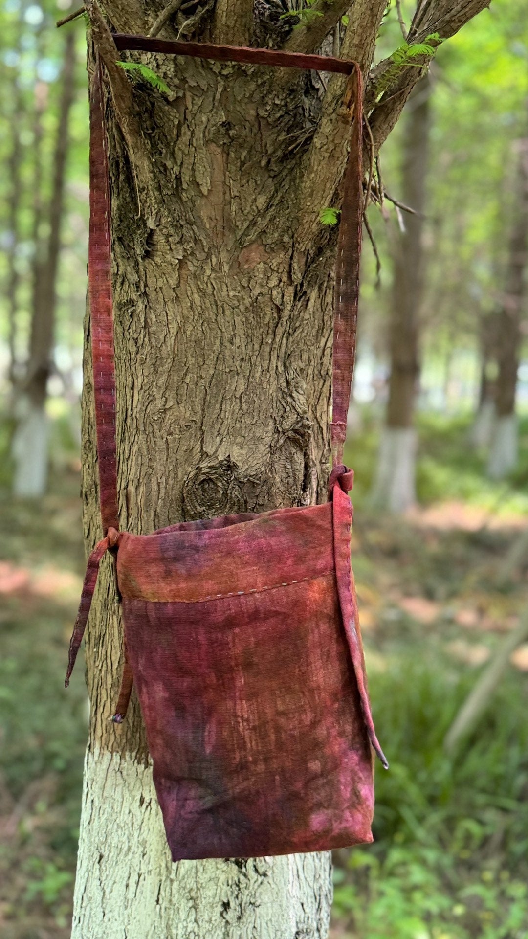Handwoven Plant Dyed Crossbody Bag
