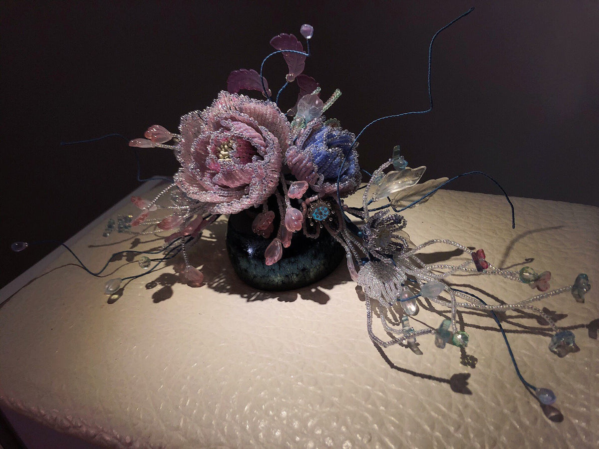Beaded Hanfu Hair Accessory Flower