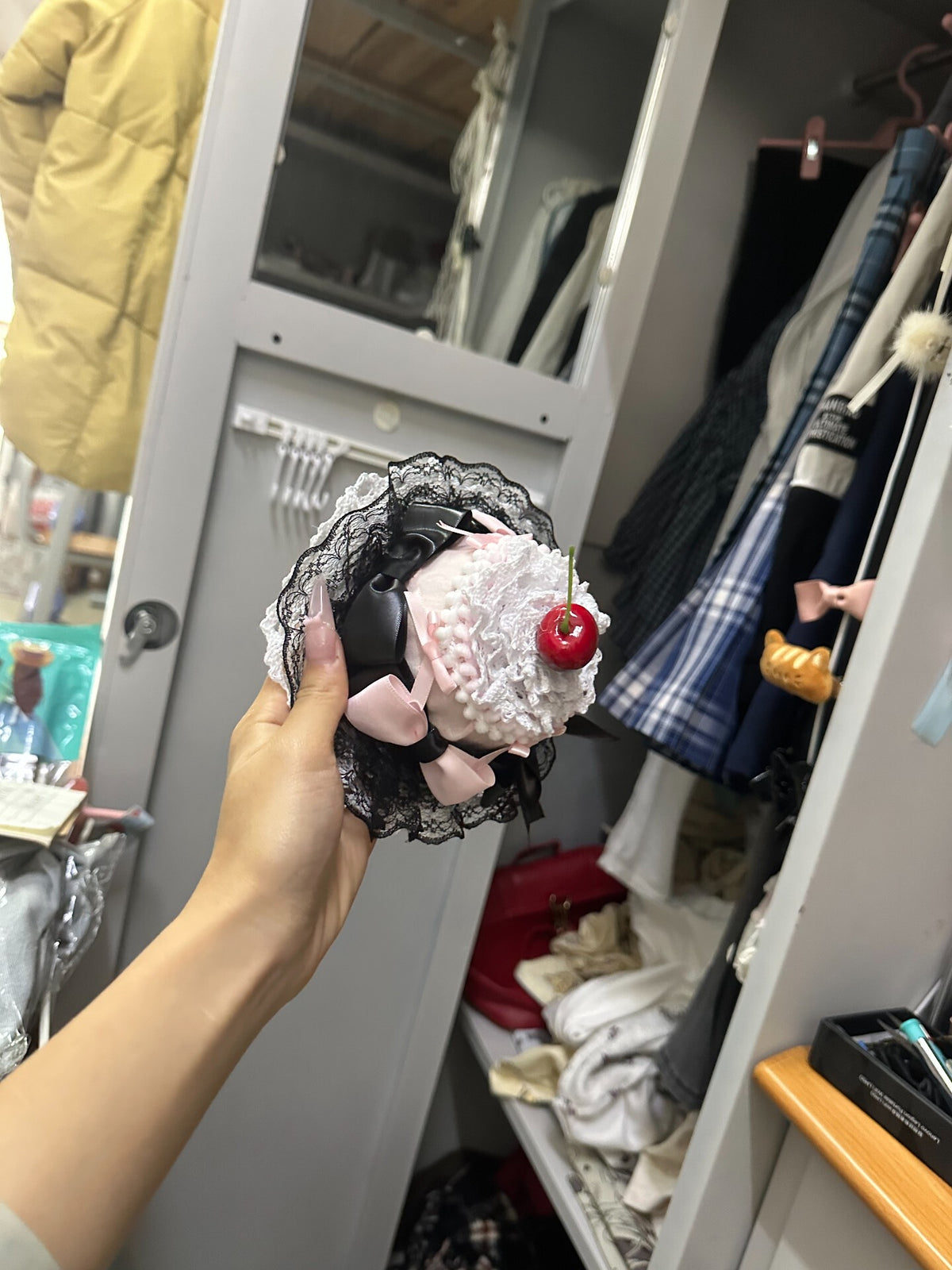 Cherry Topper Mini Hat Fascinator
