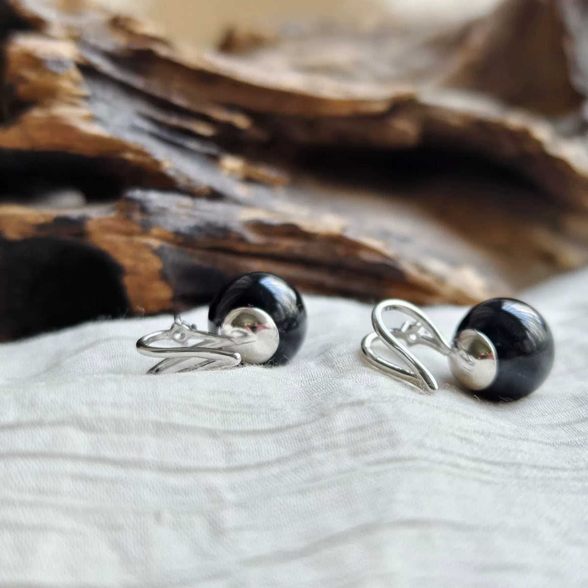 Goldstone Ear Bone Clip Titanium Staal