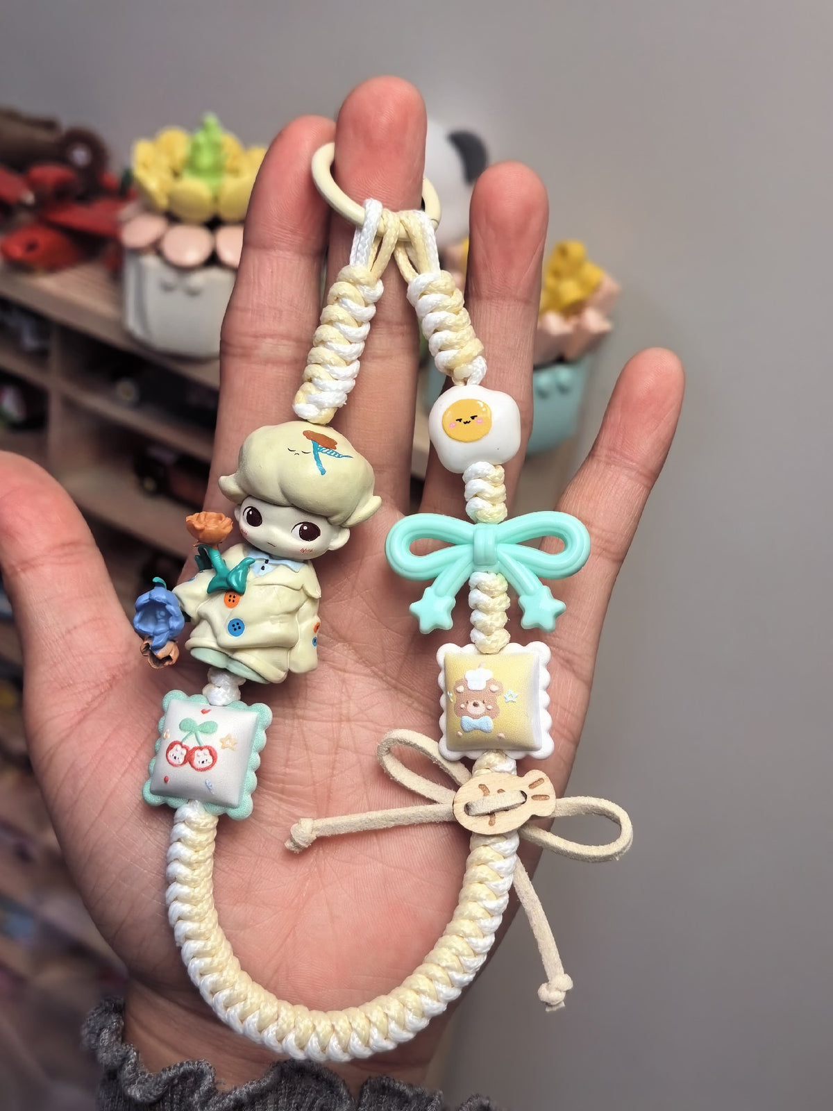 Dimoo Week 8 Braided Charm Phone Strap