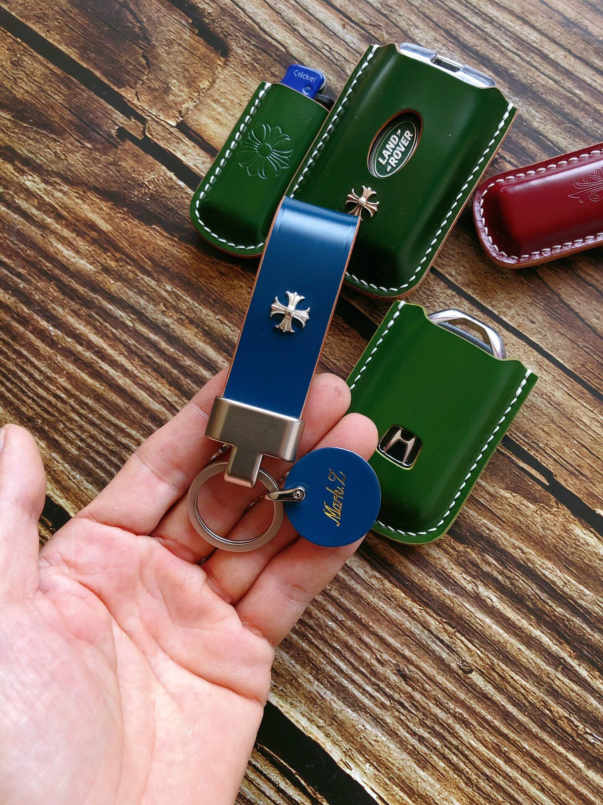 Japanese Shinki Shell Cordovan Key Fob