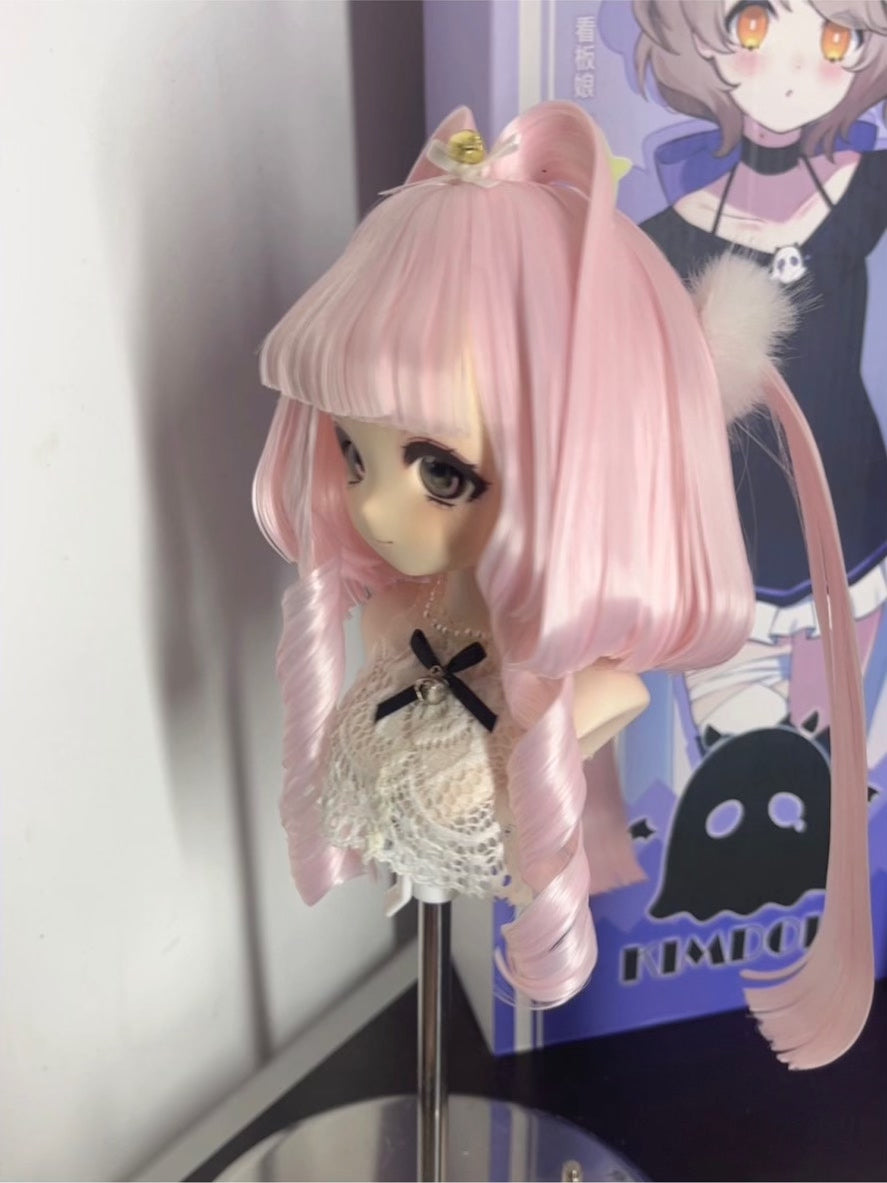 Pastel Pink Anime Doll Wig