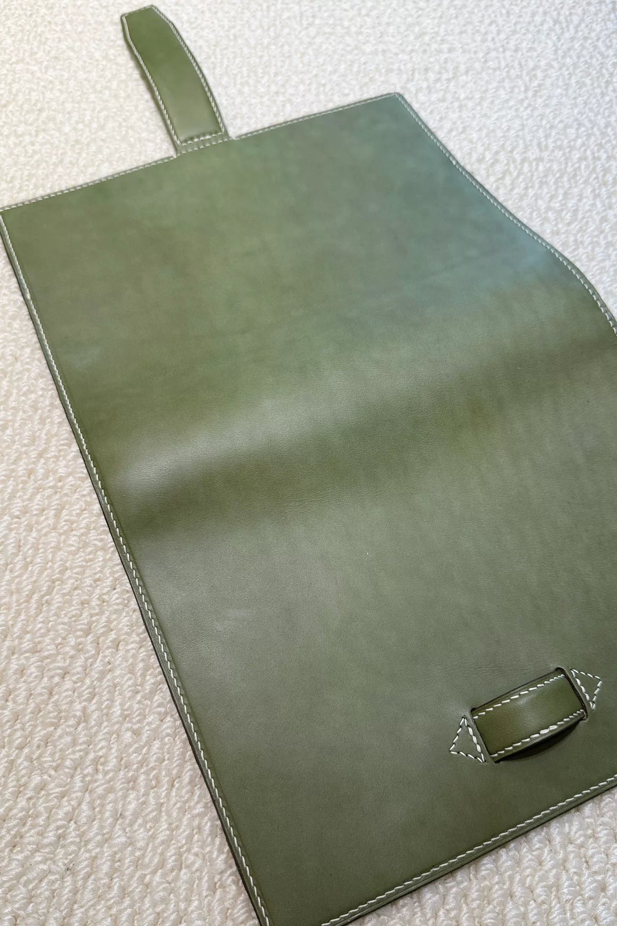 A5 Plannerhoes handgestikt Italiaans leer