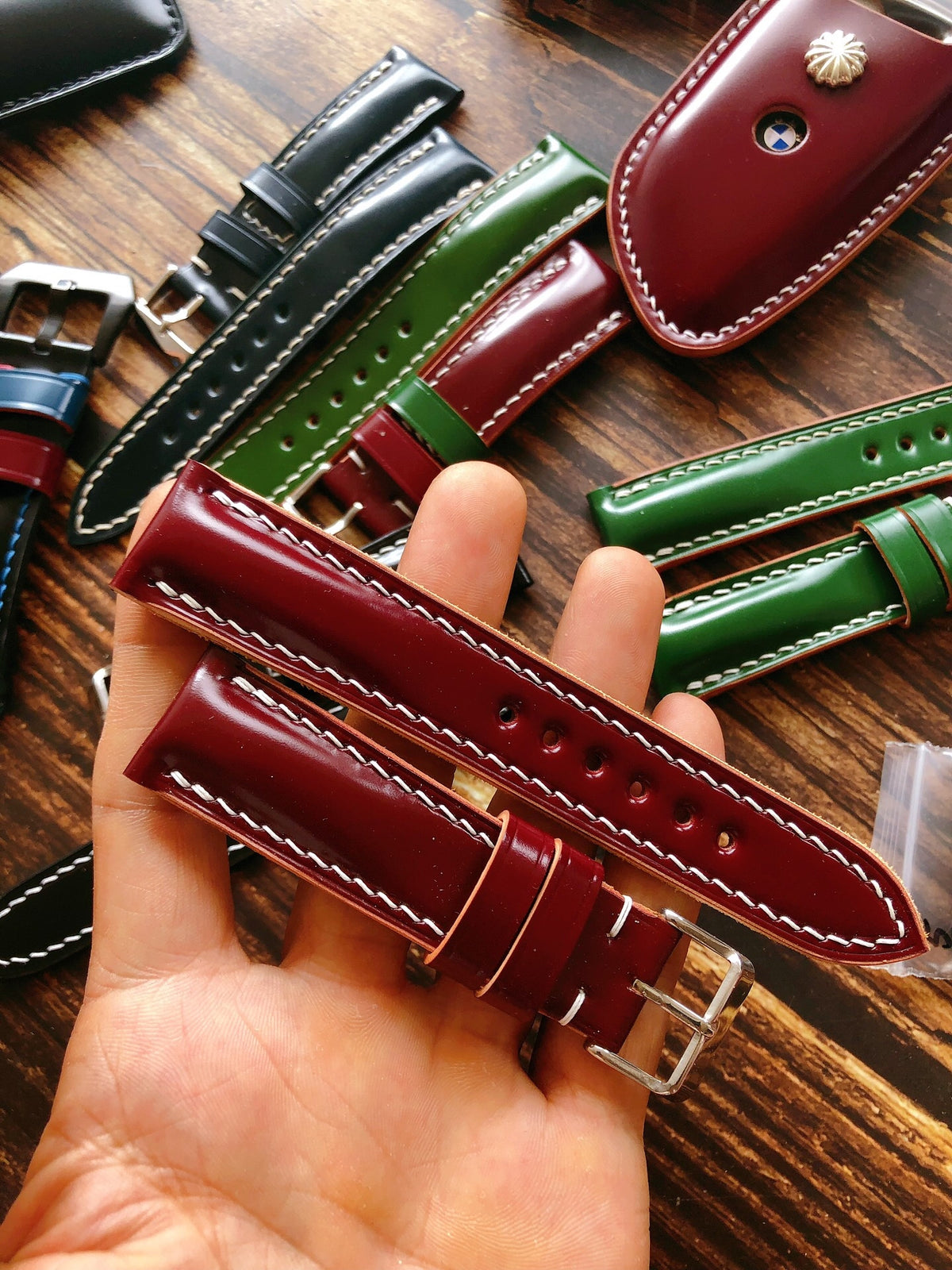 Handcrafted Japanese Shinki Horsehide Watch Strap