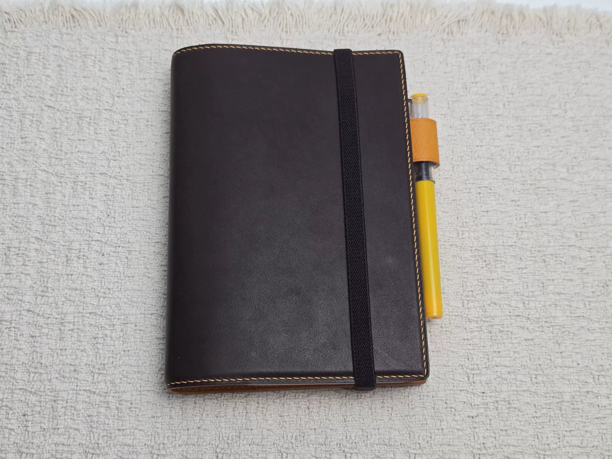 Vouwhoes Planner Ebony Leer 105mm