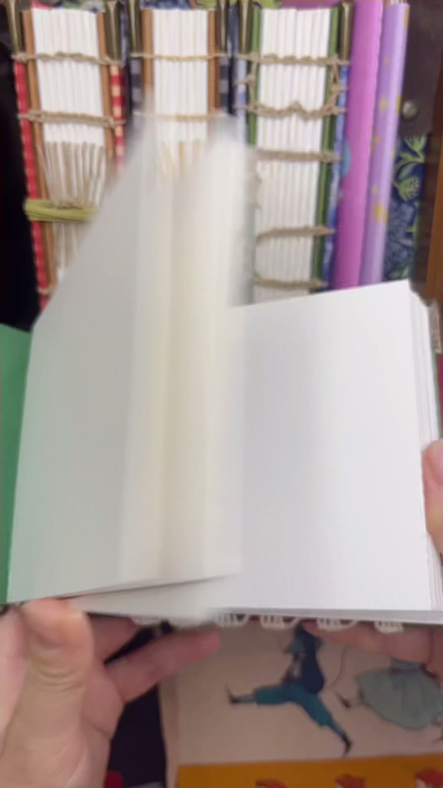 Handcrafted Fabric Watercolor Sketchbook 300g