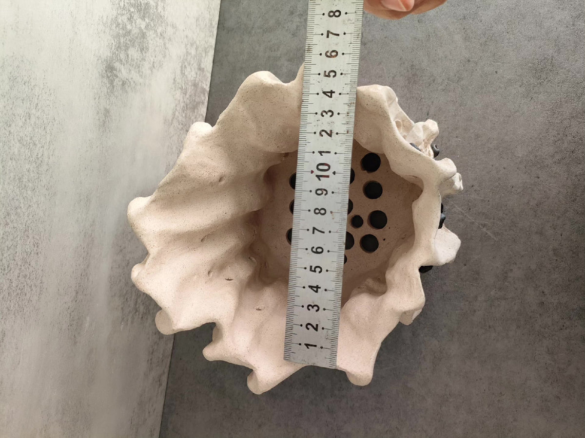 Handmade Ceramic Plant Pot with Organic Texture
