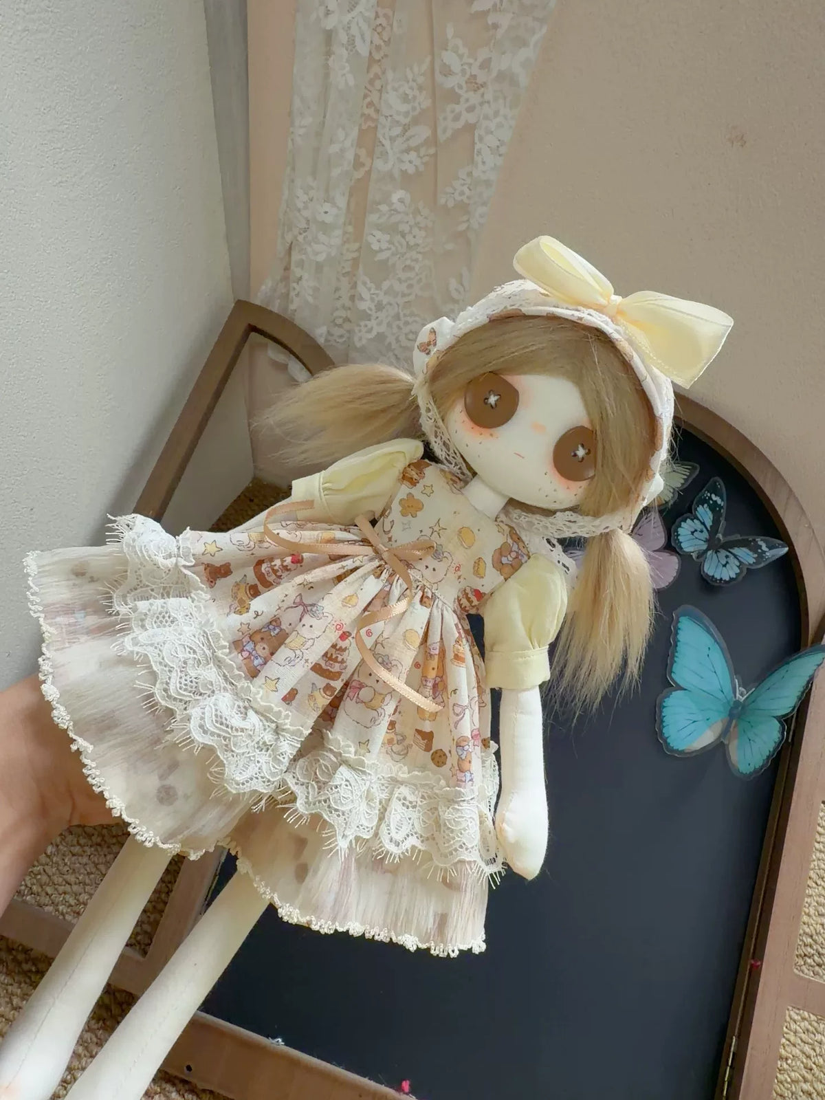 ハンドメイド布製アートドール 30cm